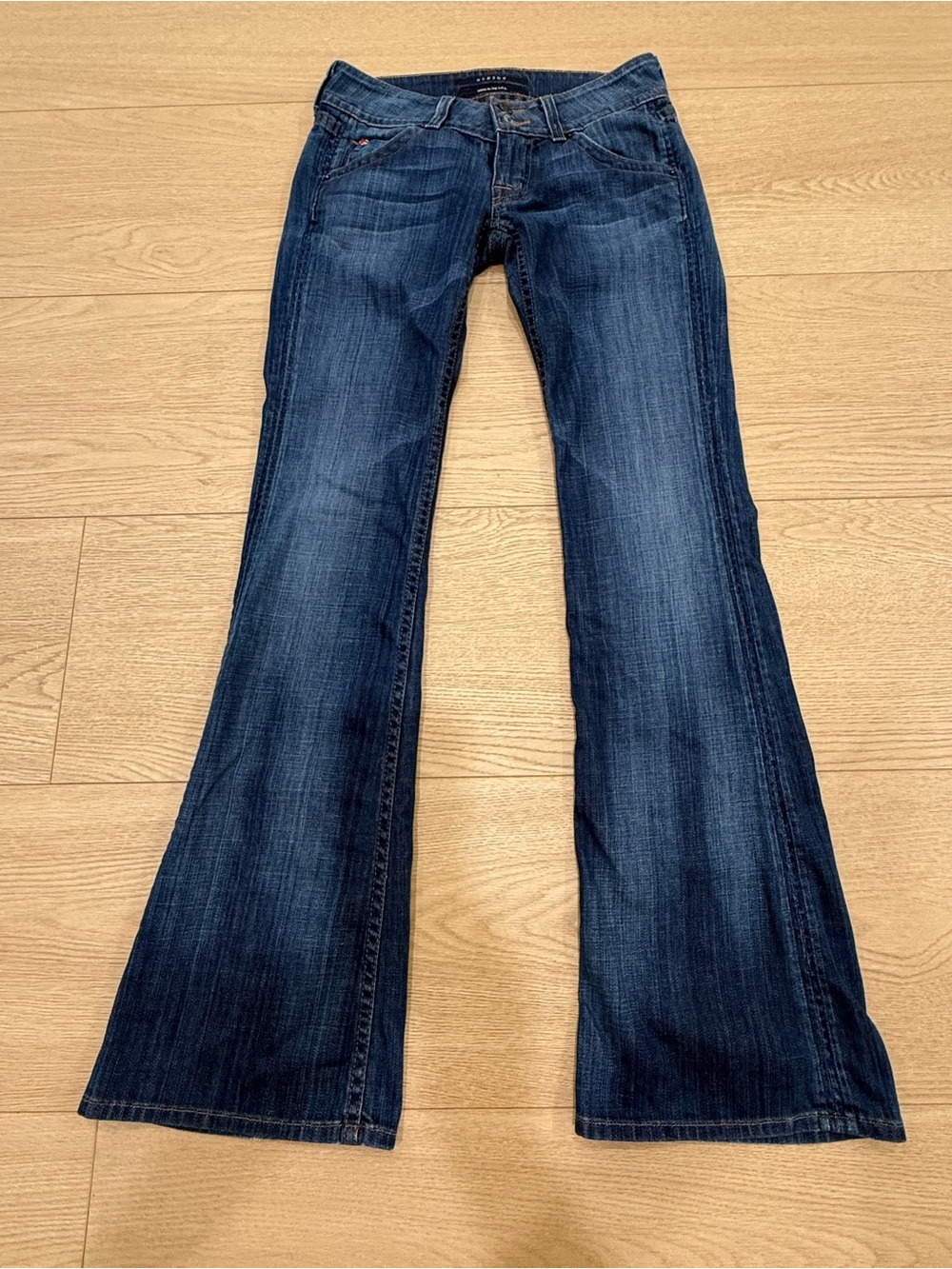 Hudson Jeans Size 24 Flare Bootcut Low Rise Y2K Made in USA
